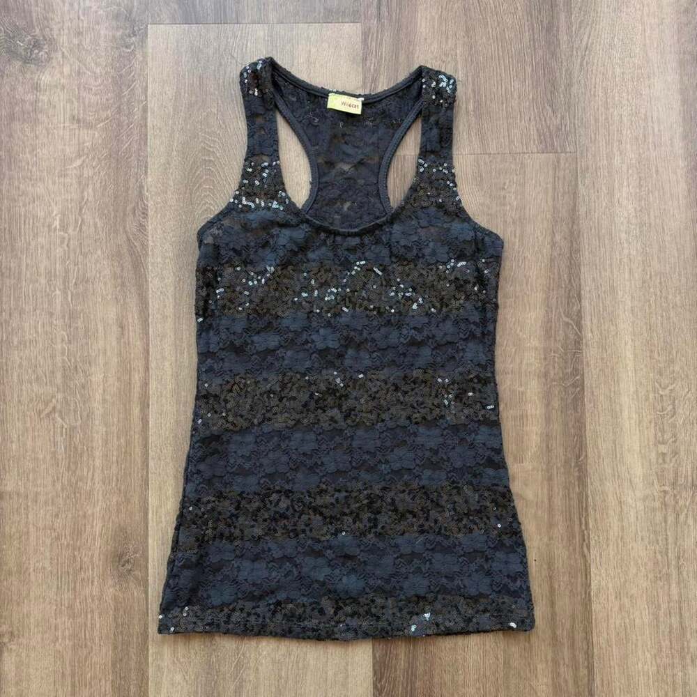 Women's Black and Grey Vest